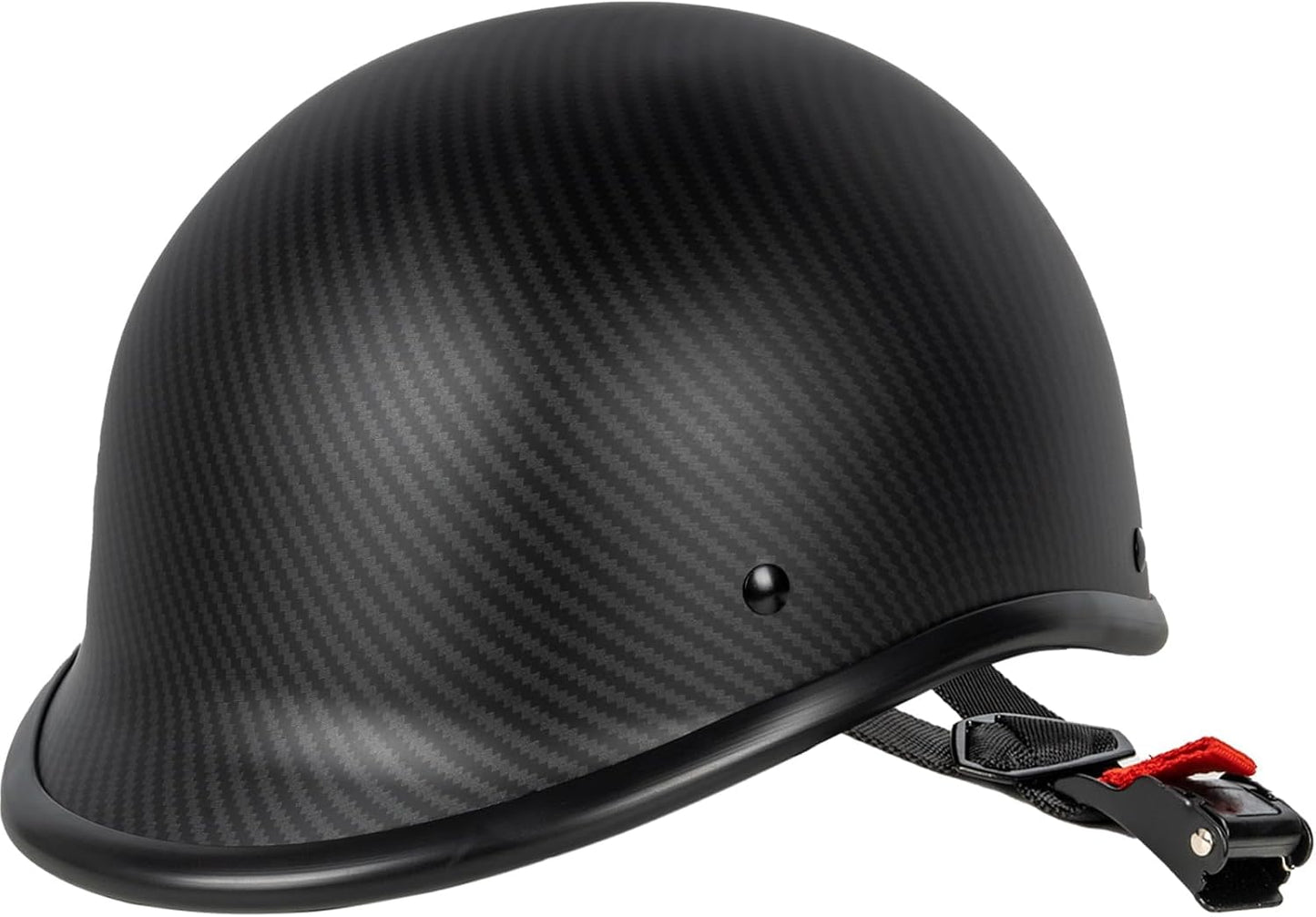Casco motocicleta vintage perfil bajo media cara aprobado
