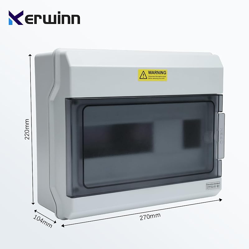Caja distribución 12 vías IP66 impermeable riel DIN