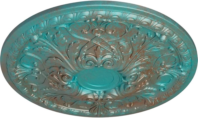 Medallón techo Tristán 26" Pátina verde cobre