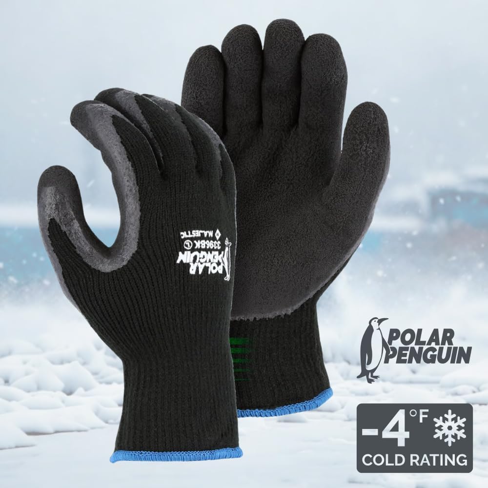 Guante terry afelpado látex espuma XXL ANSI A2 negro