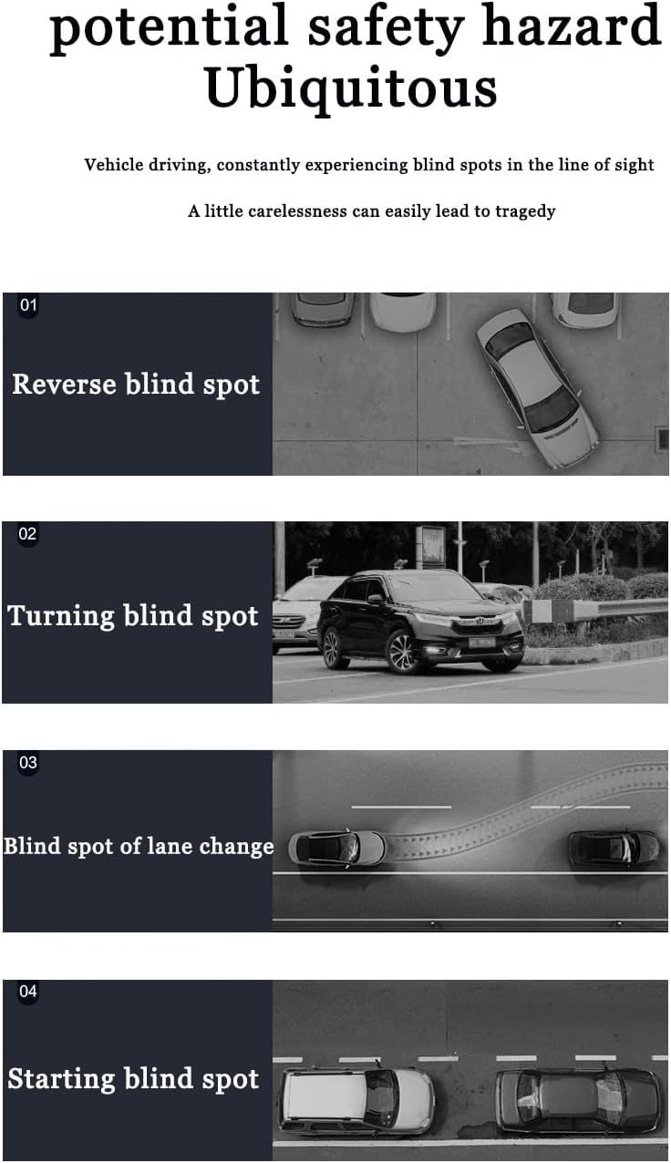 Espejo punto ciego KARKOR redondo 360° para coche set 2