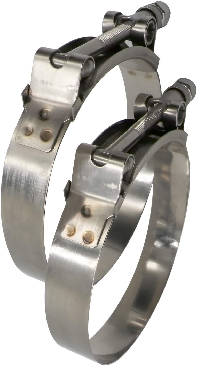 Abrazadera manguera acero inox perno T 6" 6.220-6.535"