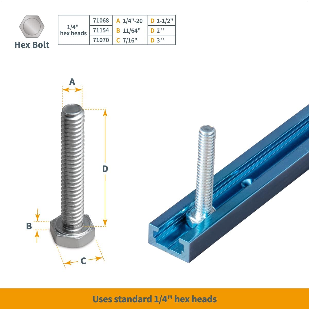 Perfil T universal doble corte 24pulg con orificios y