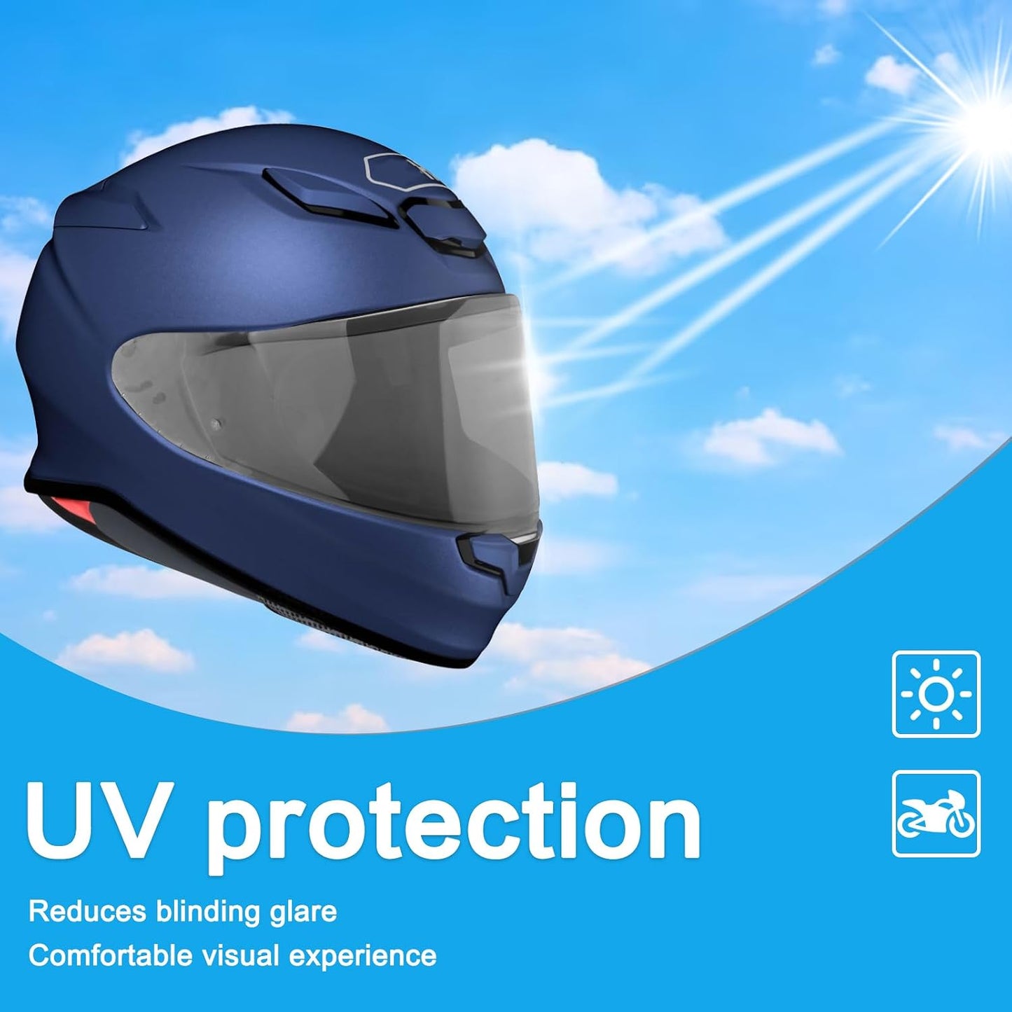Visera tintada RF1400 CWR-F2 para casco motocicleta negro claro