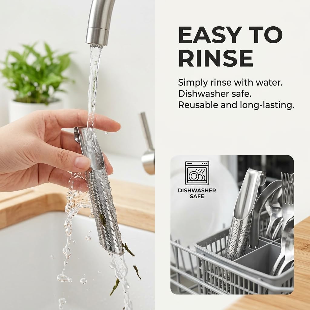 3 Infusores Té Acero Inox Con Mango Largo Regalo