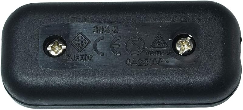 Interruptor basculante AC 250V 6A para lámpara de dormitorio set 2
