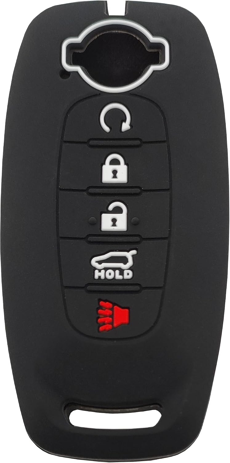 Funda llavero silicona Nissan 2023-24 Sentra Rogue Kicks negro