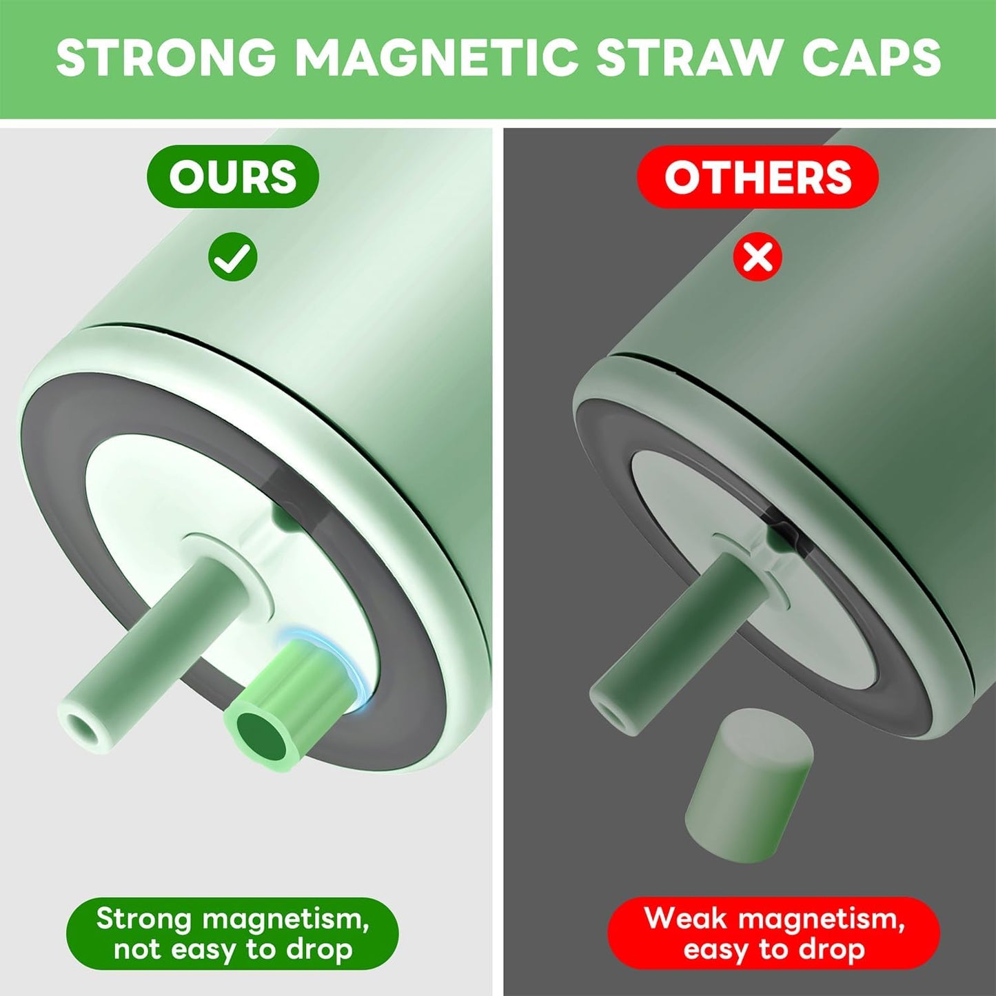 2 Fundas Magnéticas Popote Comp 30-40oz Silicona
