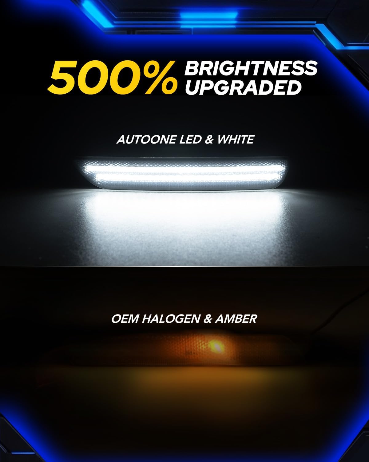 Luces LED laterales Ford Mustang 2010-14 2 Unids