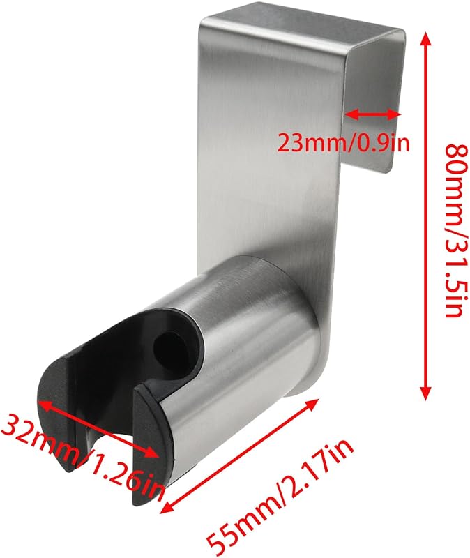 2 Soportes Rociador Bidé Acero Inox 304 Plateado