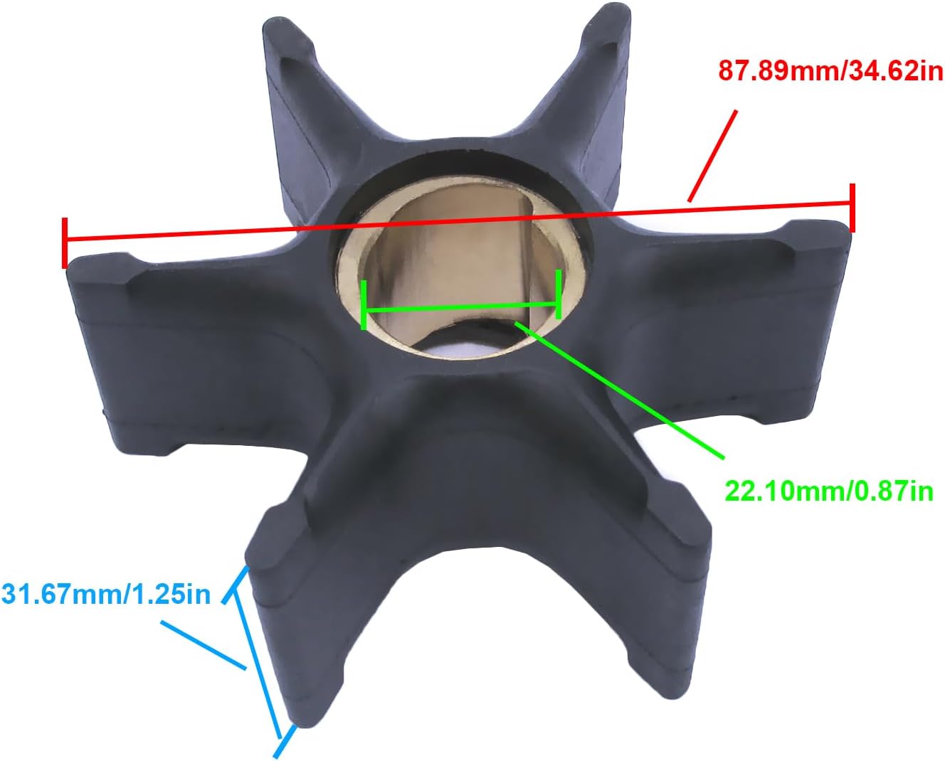 Impulsor bomba agua motor barco Johnson Evinrude OMC BRP