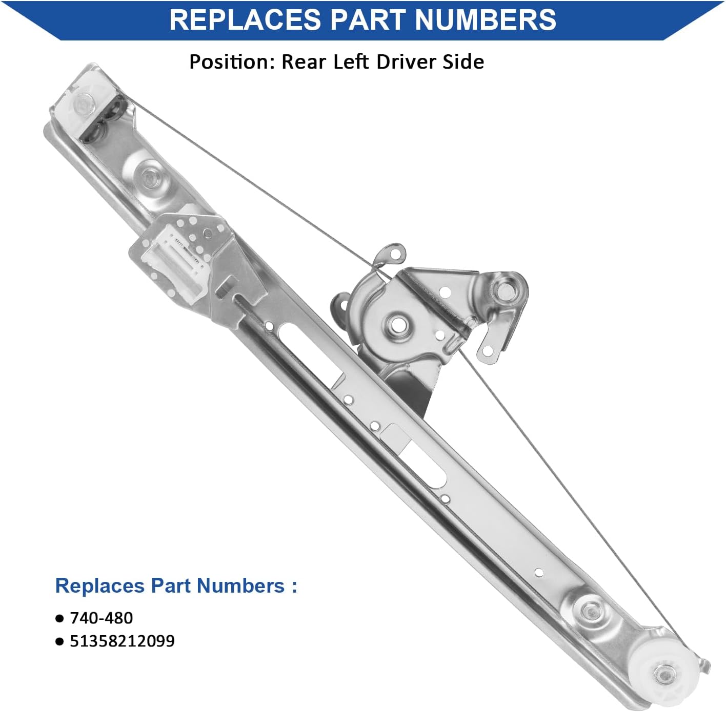 Elevalunas eléctrico trasero BMW E46 323i 328i 99-00