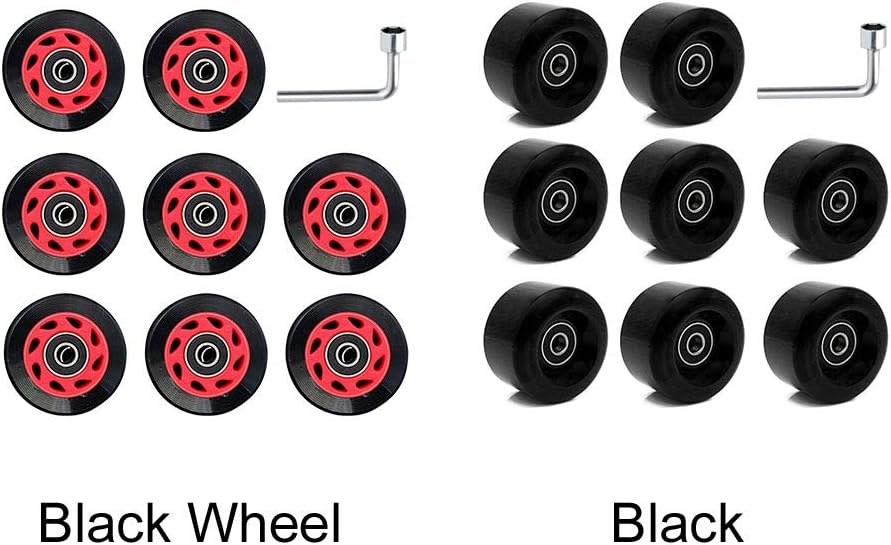 8 Ruedas patines doble fila 82A 2.283x1.260in