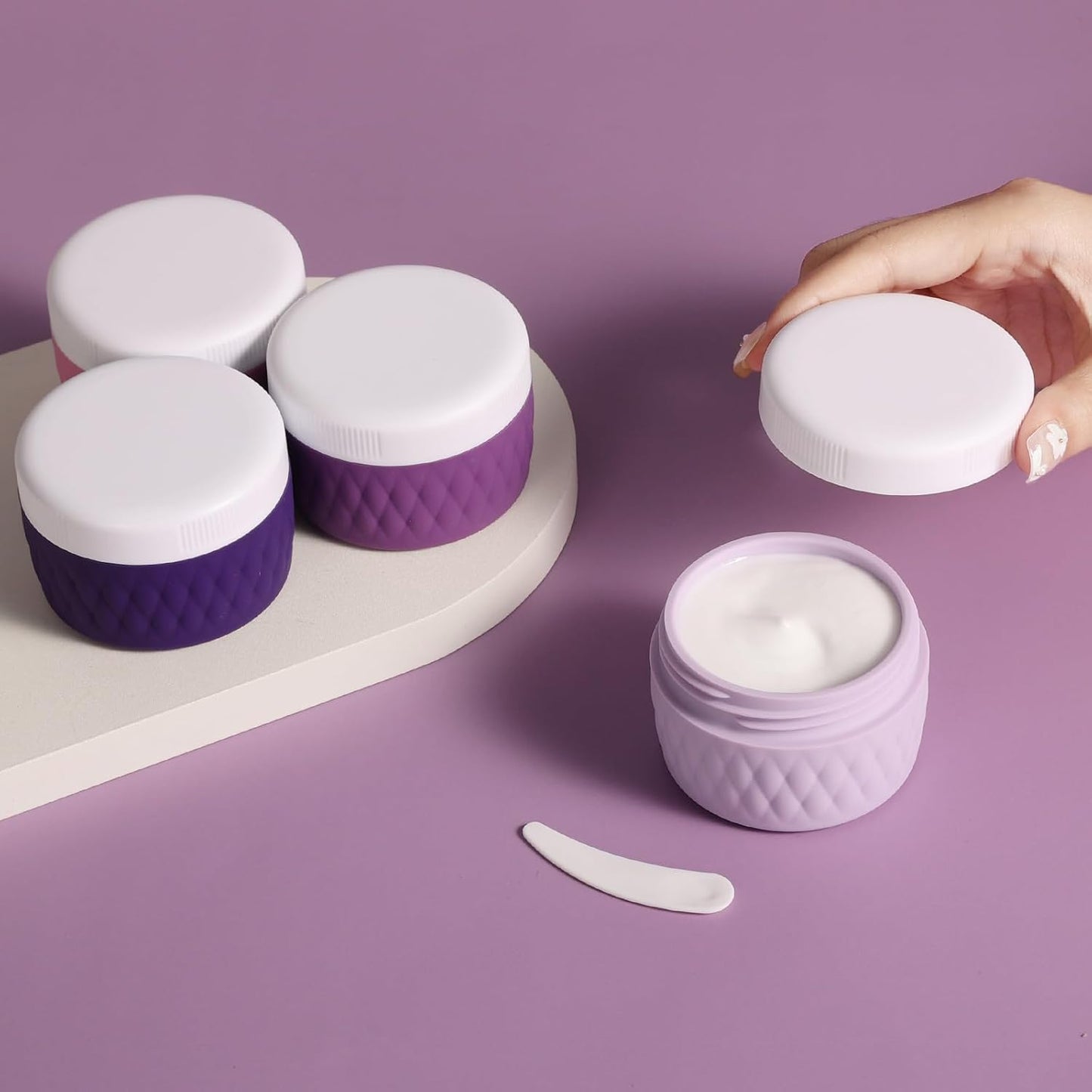 Recipientes viaje TSA aprobados sin BPA 2oz con tapa