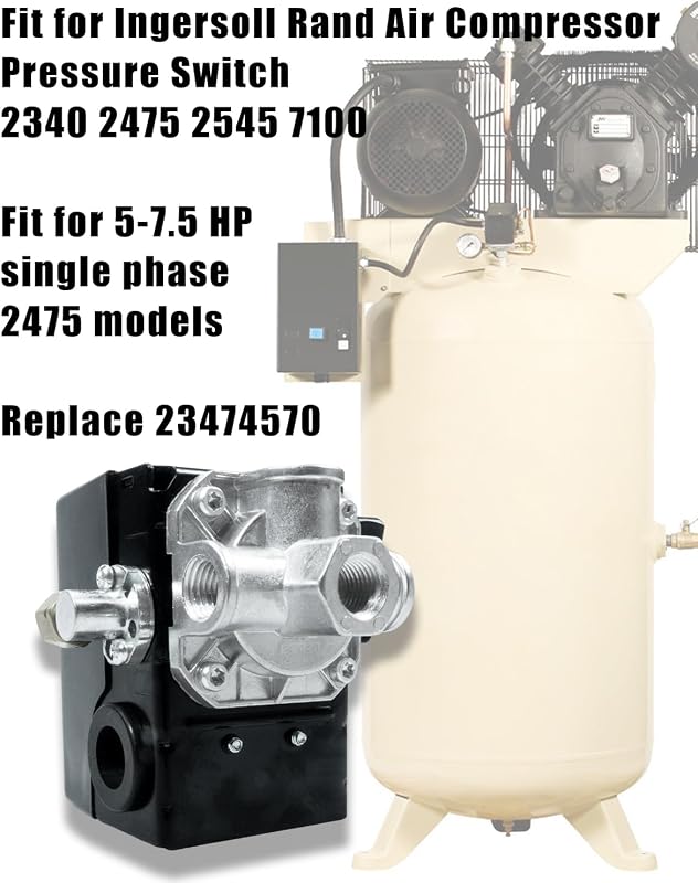 Interruptor presión compresor 135-175 PSI Ingersoll Rand