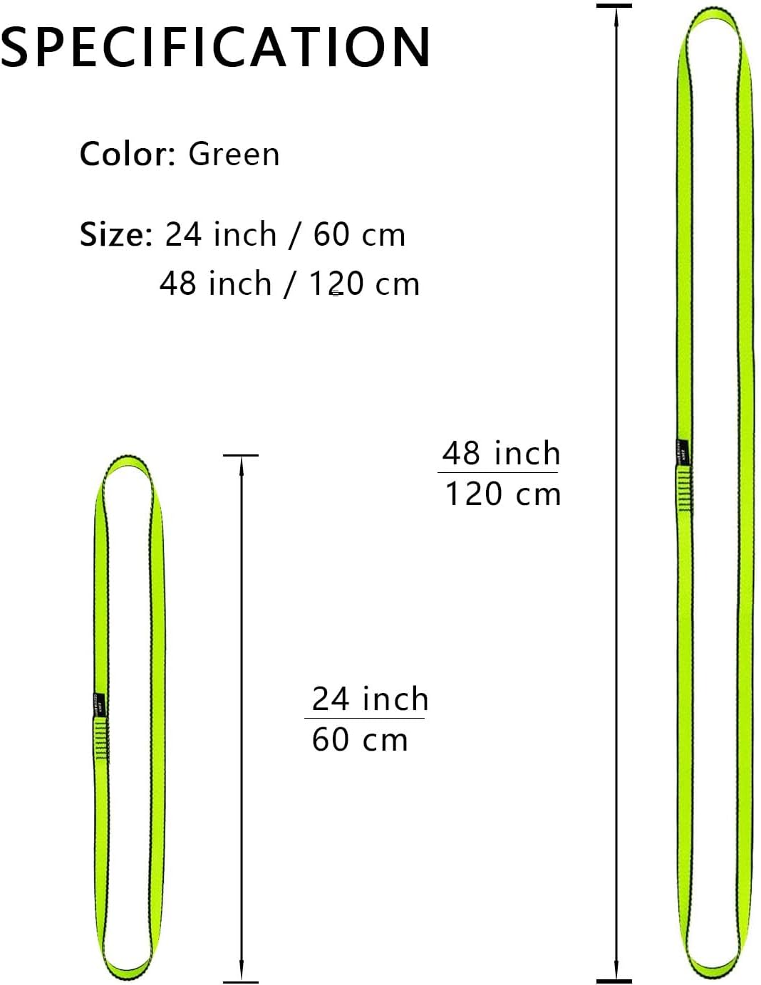 Correa escalada nylon 18mm 23KN CE2008/EN566