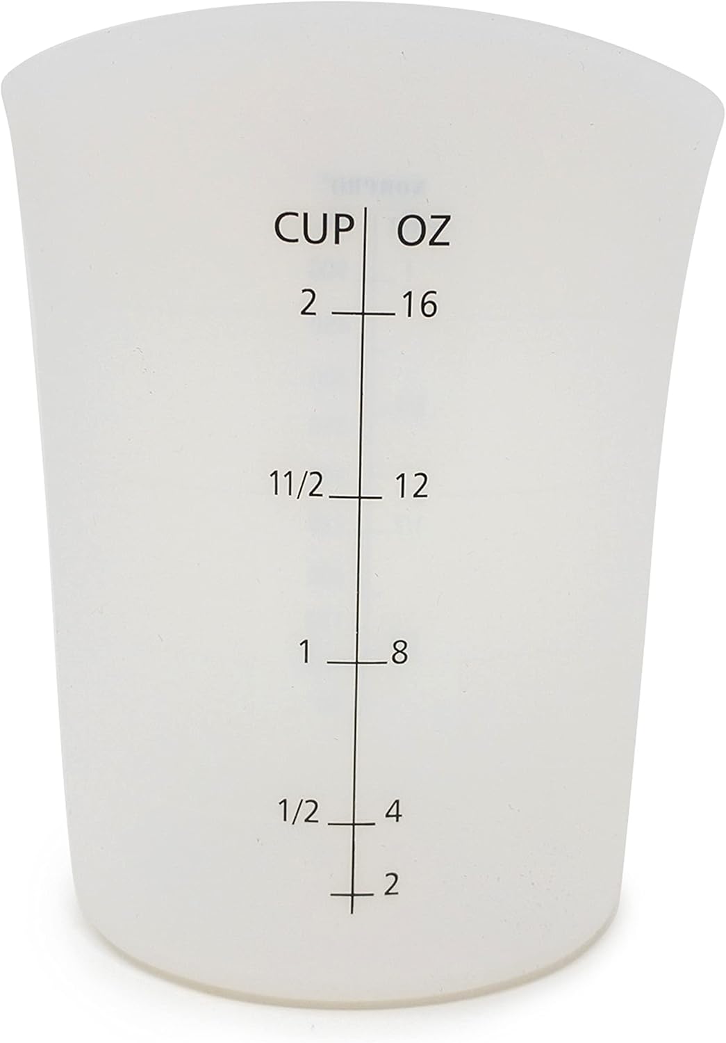 Medidor flexible silicona 2 tazas agitar verter