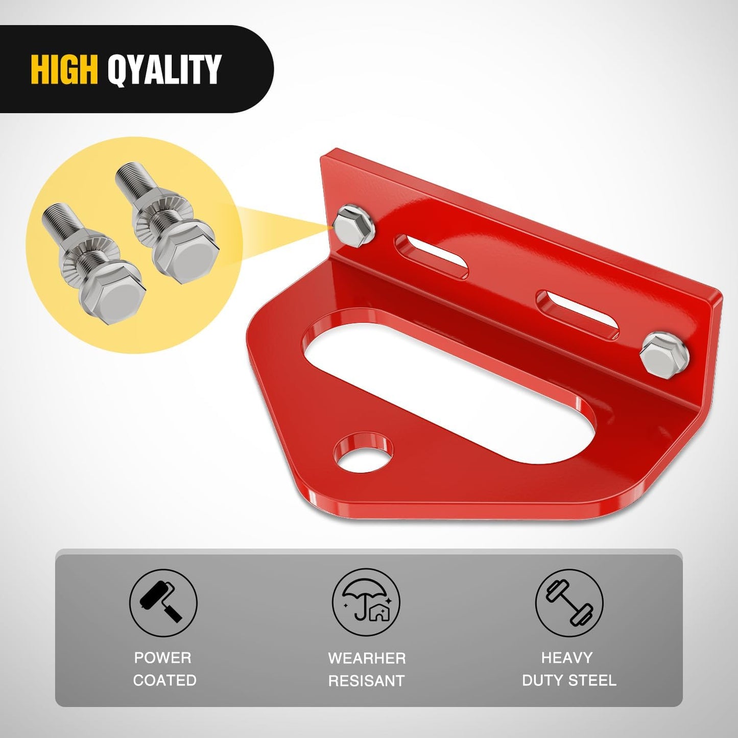 Kit enganche universal remolque 6mm rojo magnético