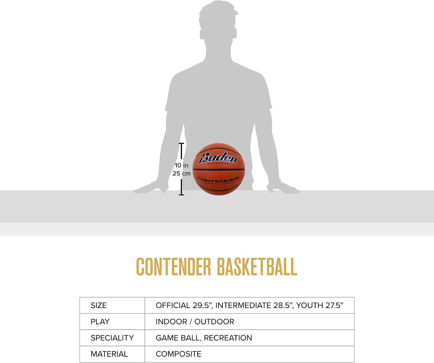 Baloncesto compuesto interior exterior Contender