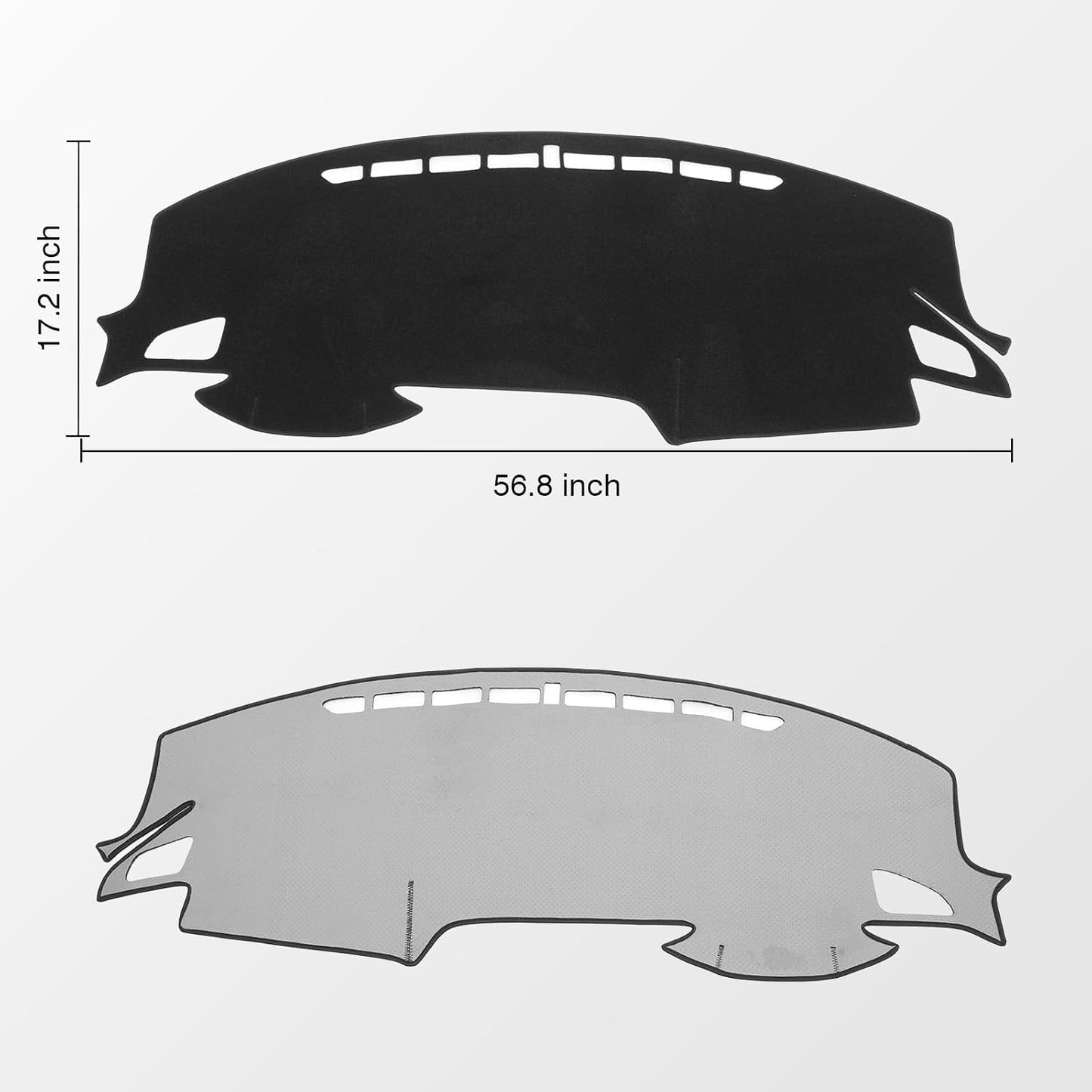 Cubierta salpicadero negra Honda Civic 16-21 antiderrap