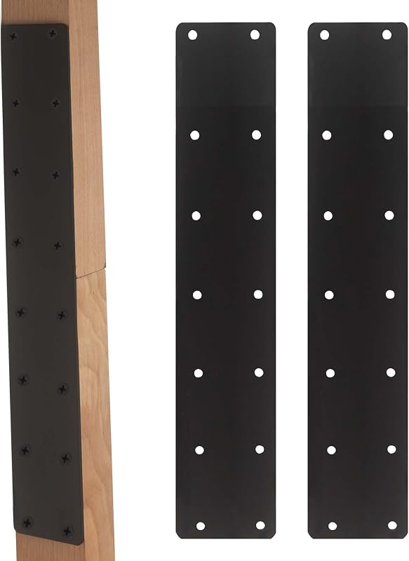 4 Pzas Placa I Acero Recto 14.5x2" Soporte Conector