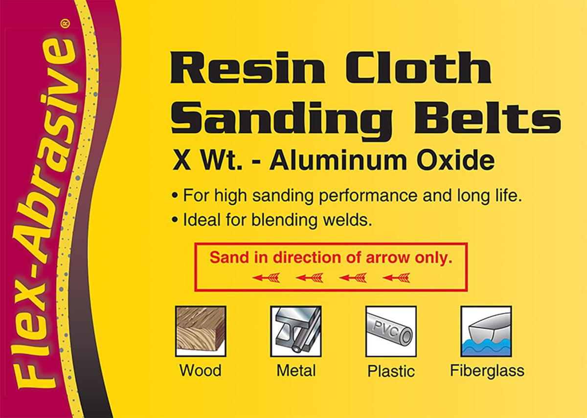 Cinturón lijado óxido aluminio 50 grano 3x21pulg pack 10