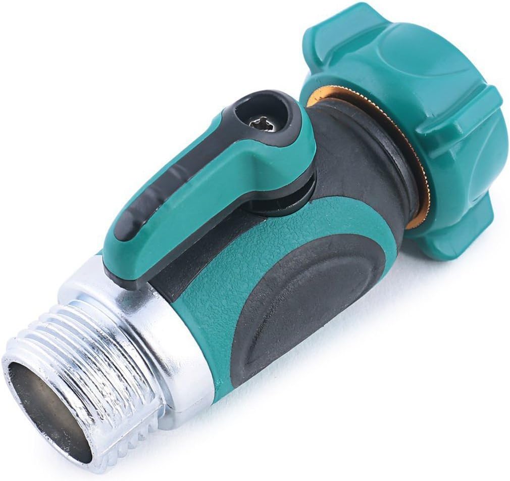 Válvula metal manguera jardín conector apagado