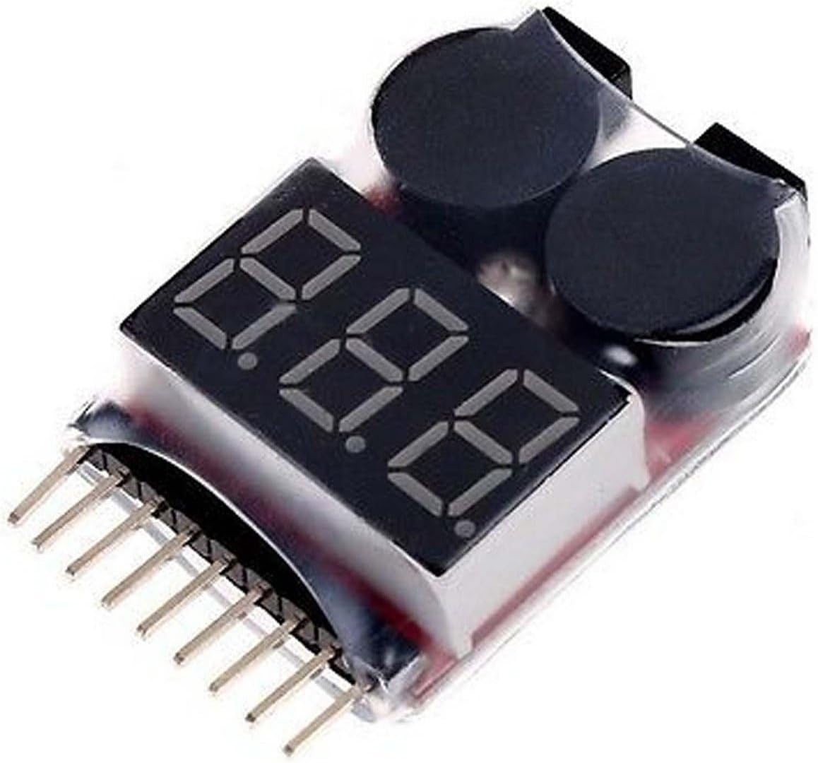 Probador voltaje batería LiPo con alarma LED