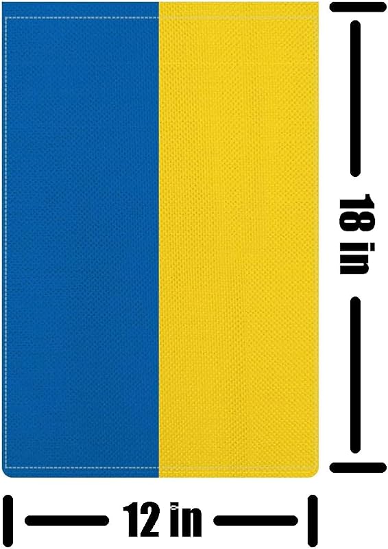 Banderas Ucrania doble cara 12x18pulg decorativas patio