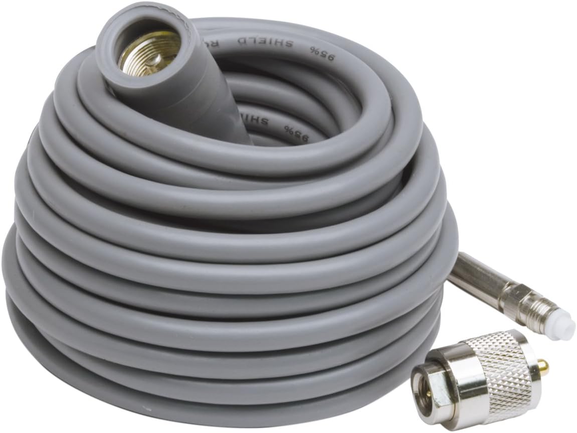 Cable antena mini-8 CB 18ft con conector FME negro
