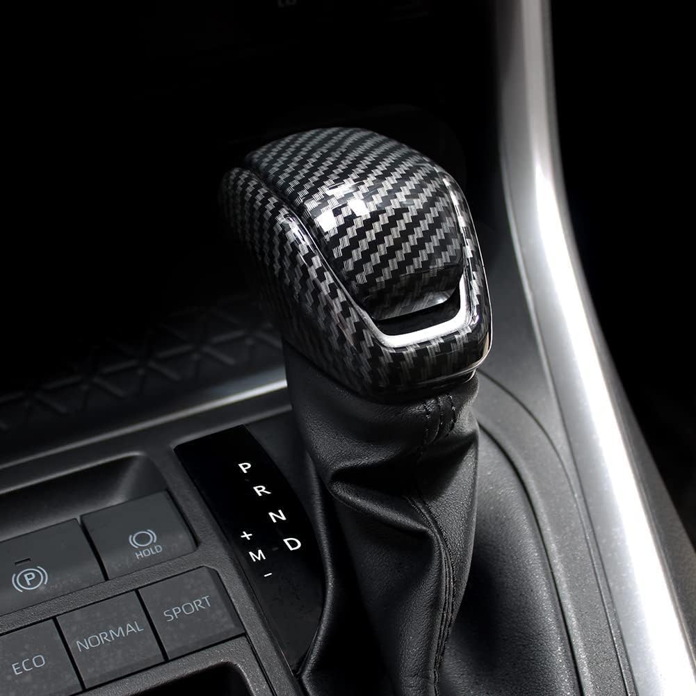 Funda pomo palanca cambios Toyota RAV4 19-23 Fibra Carbono