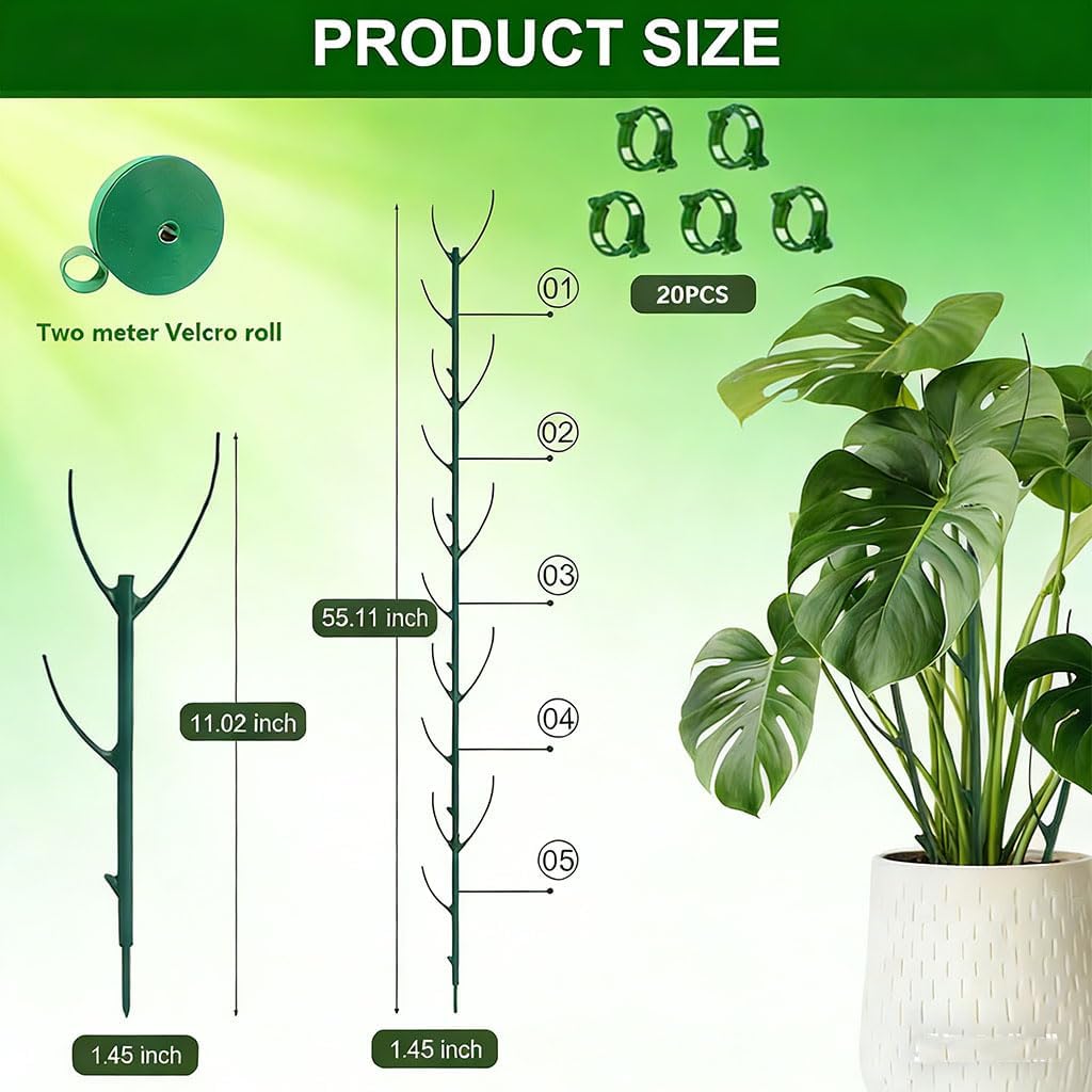 Soporte apilable para plantas de vid con clips y lazos 5 pzas