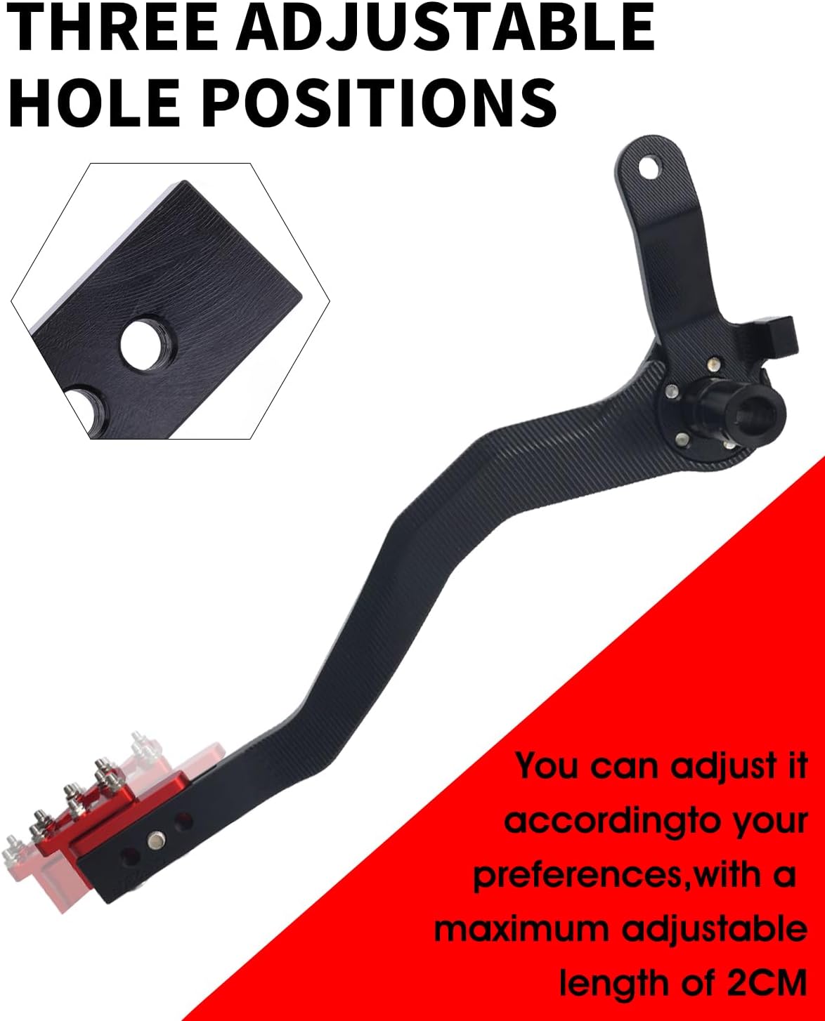 Palanca freno trasero aluminio CNC para CRF150F 03-17 rojo