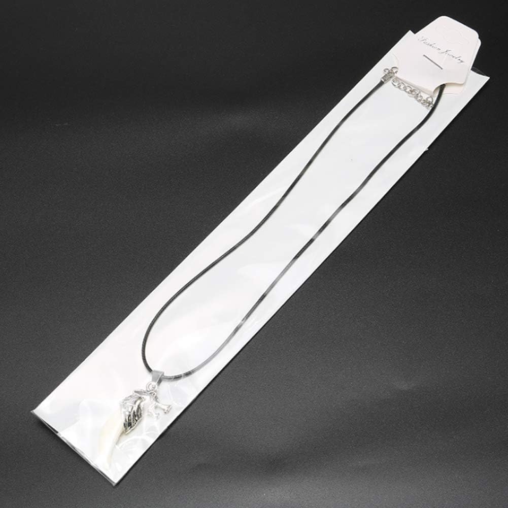 100 Bolsas Transparentes Joyas 2x10.6"