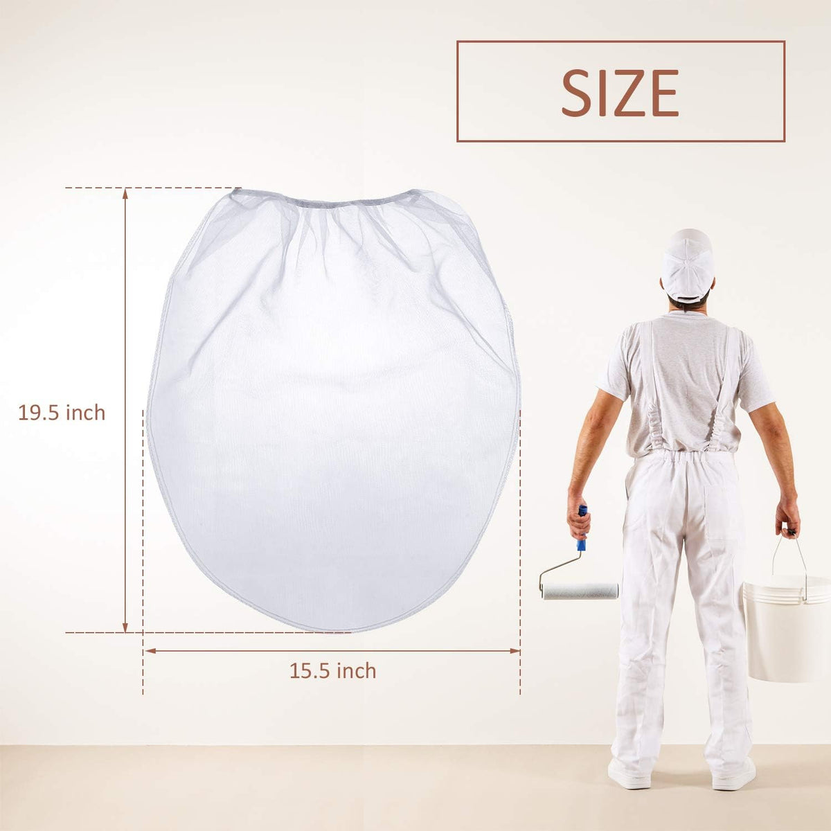 30 bolsas filtro pintura 5gal malla fina para pulverizador