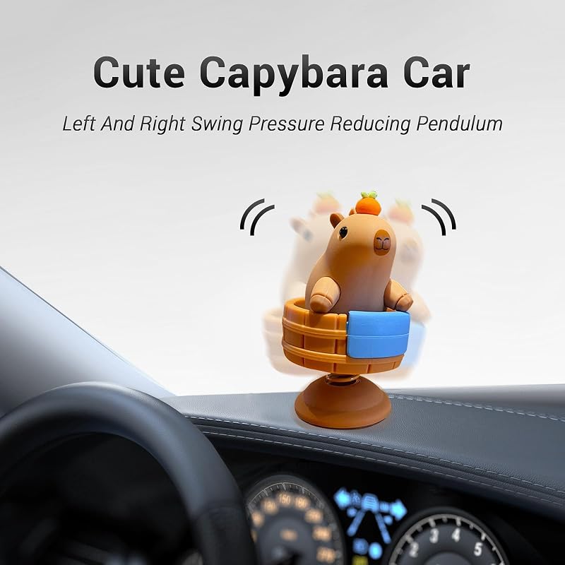 Tablero coche Capybara espejo retrovisor decoración divertida