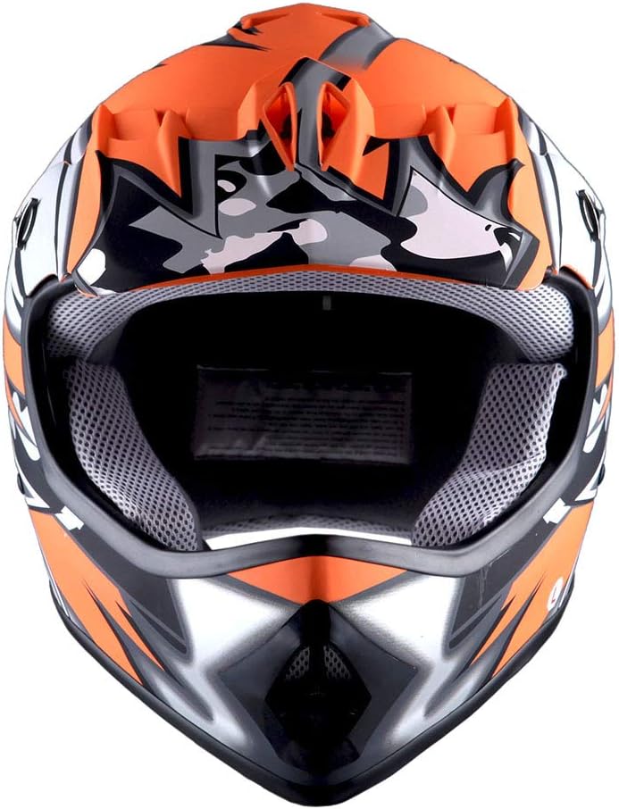 Casco Motocross Niño Negro para BMX MX ATV