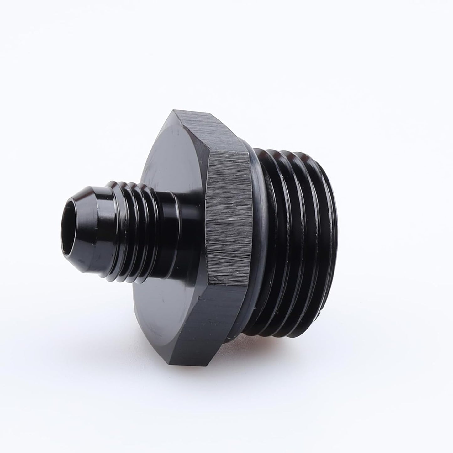 Adaptador montaje aluminio negro -6 a -12 AN