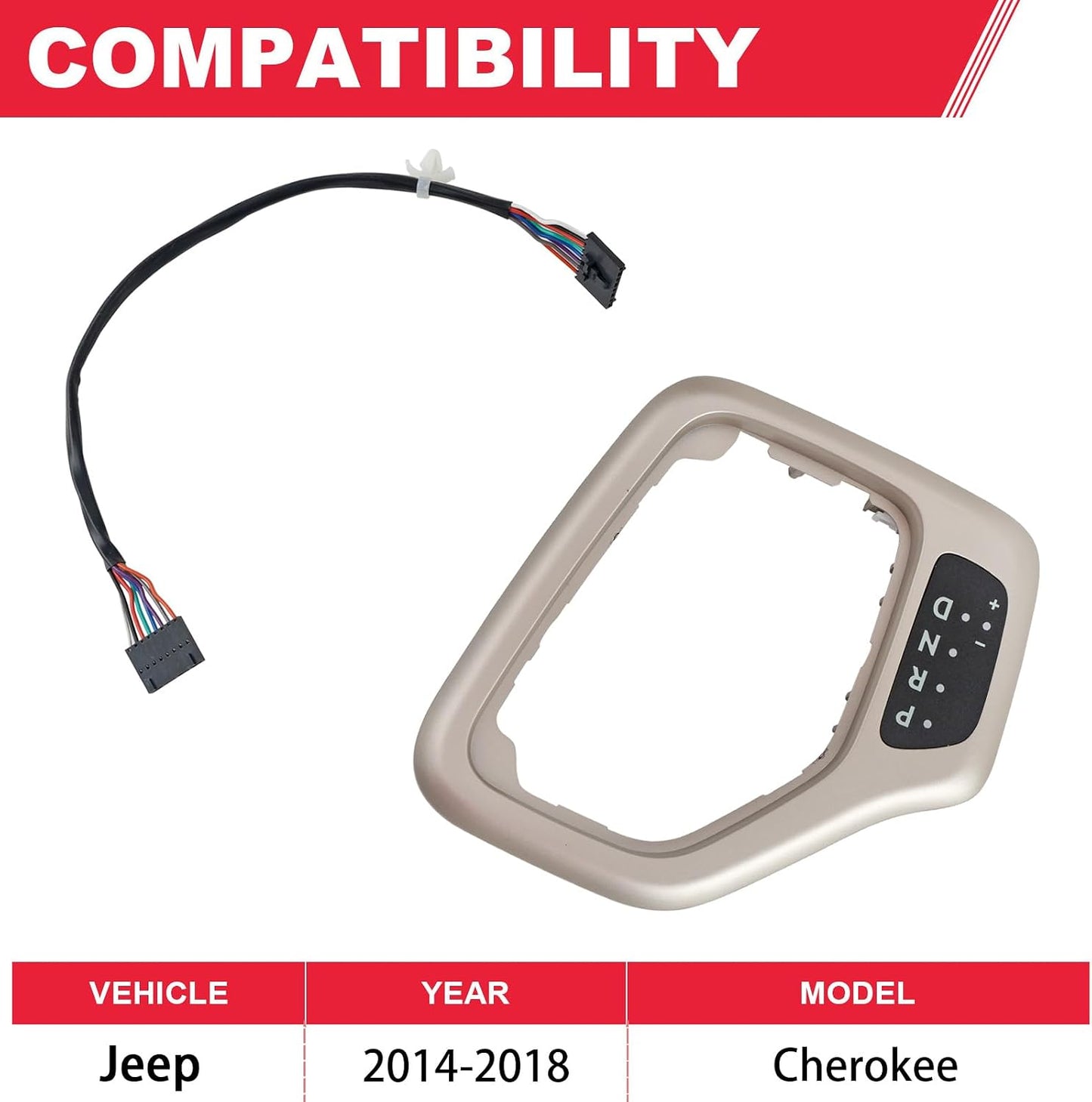 Kit bisel transmisión Jeep Cherokee 14-18 dorado