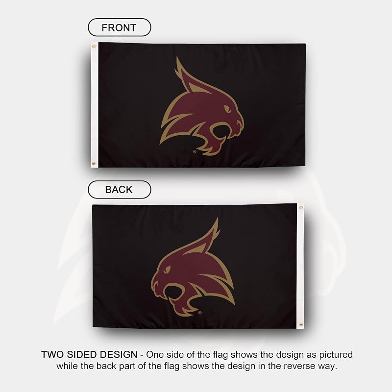 Bandera Universidad Texas 3x5ft tela poliéster duradera