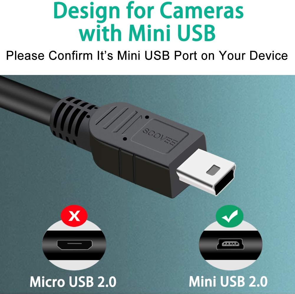 Cable USB Canon Rebel PowerShot para transferencia datos 6ft