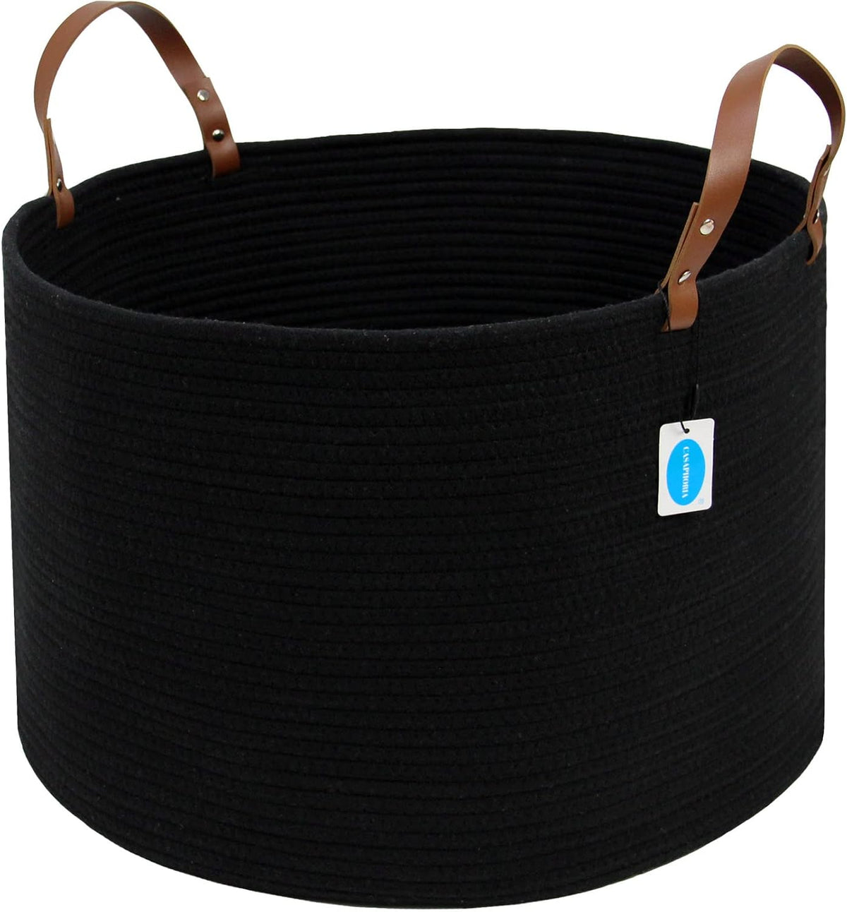 Cesta algodón XXXL para almacenar mantas y toallas 20x20x13pulg