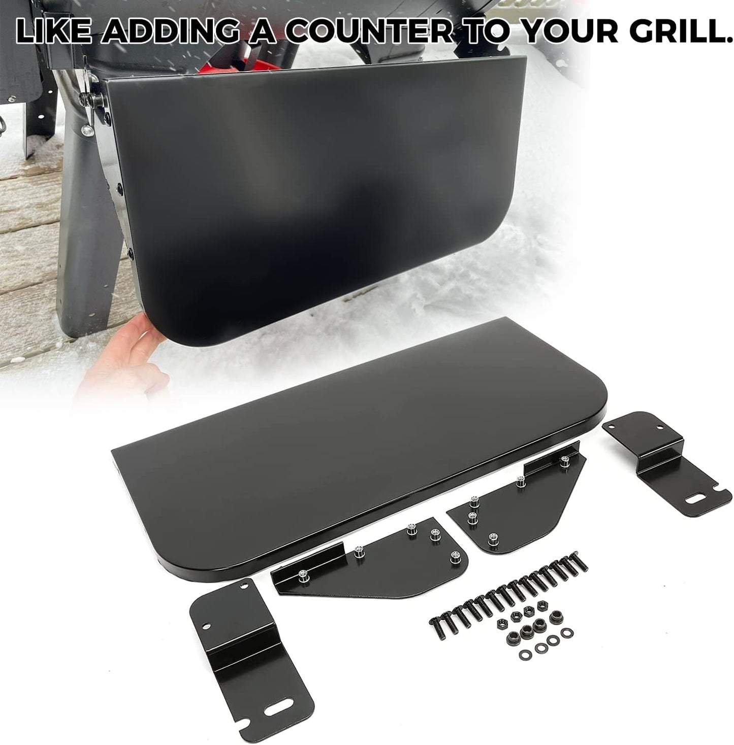 Estante frontal plegable para parrilla Camp Chef 24pulg acero