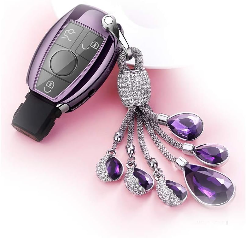 Llavero cristal forma corazón para niñas y mujeres