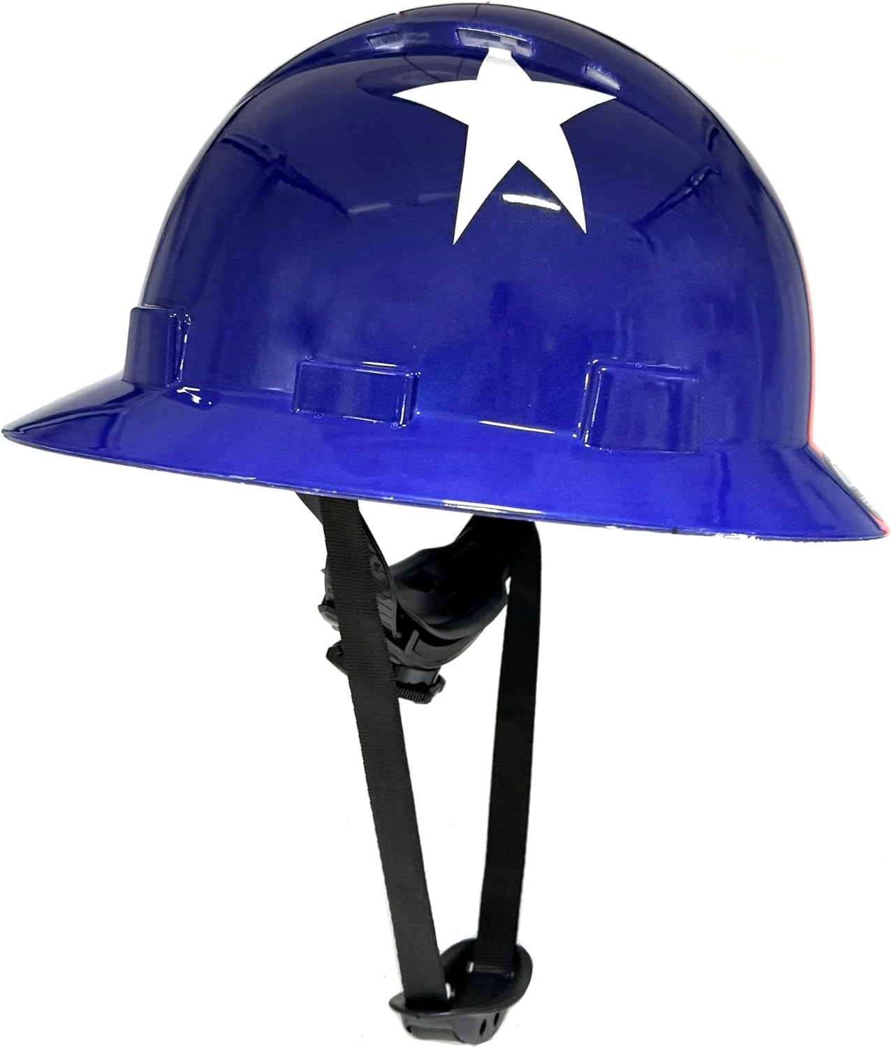 Casco seguridad construcción HDPE ventilado 6 puntos ANSI