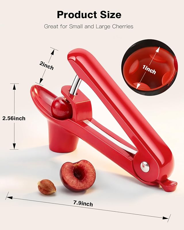 Descorazonador cerezas y aceitunas con empuje manual