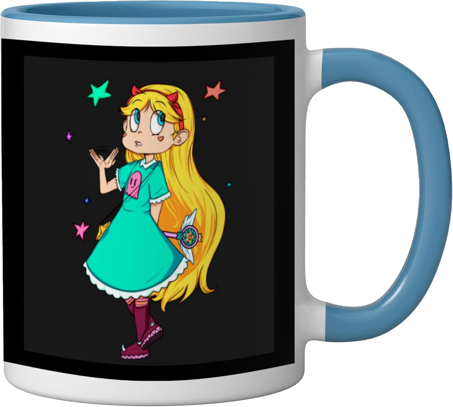 Taza Cerámica Star vs the Forces de Evil Azul/Blanco