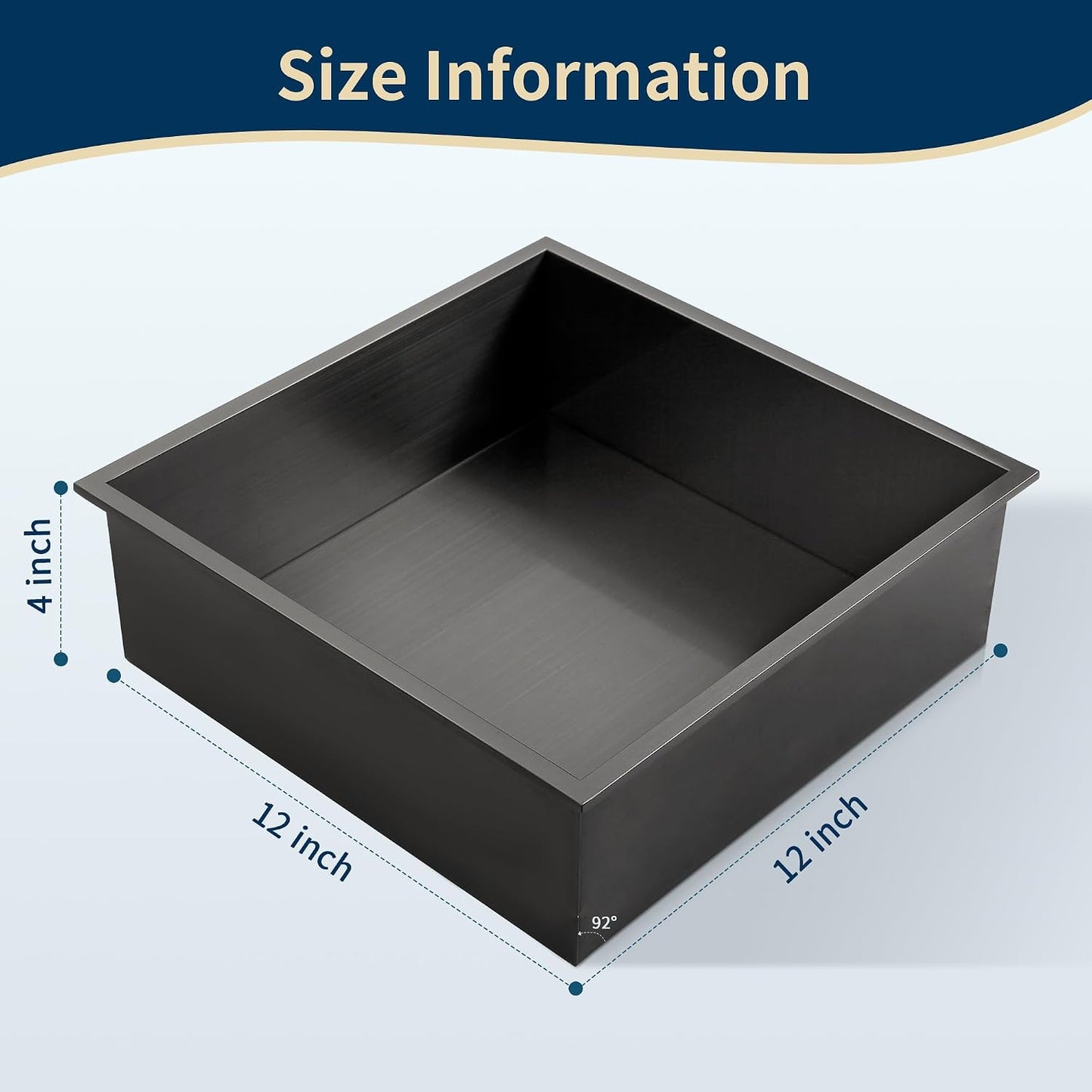 Nicho ducha empotrado 12x12pulg acero inox listo