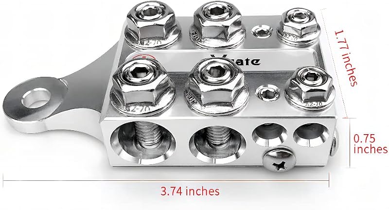 Conector terminal batería 20 vías M8 5/16-18 AWG 8 hasta 4/0