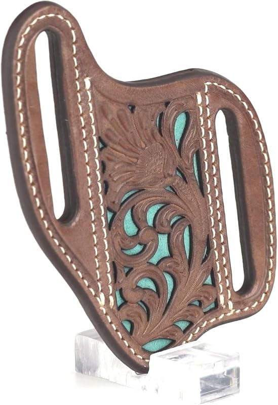 Funda cuchillo diseño floral marrón